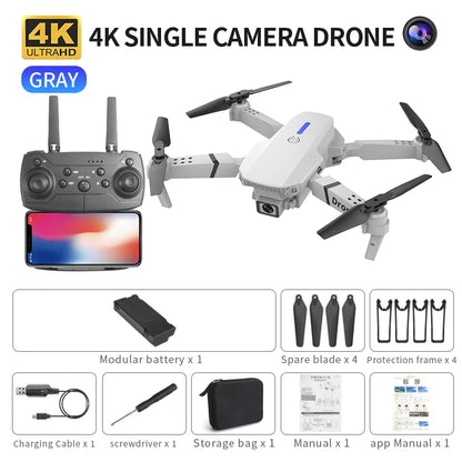 2026 NEW E88 Pro Drone 4k HD Dual Camera FPV 13-Minutes Flying Long Range Rc Quadcopter Foldable Mini Dron E88 Pro Boy Toy