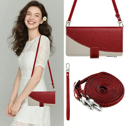 For iPhone 17 Pro Max 5G 2025 6-Card Zipper Leather Crossbody Funda For iPhone 17 Air Luxury Cover for iPhone 17 Pro Flip Case