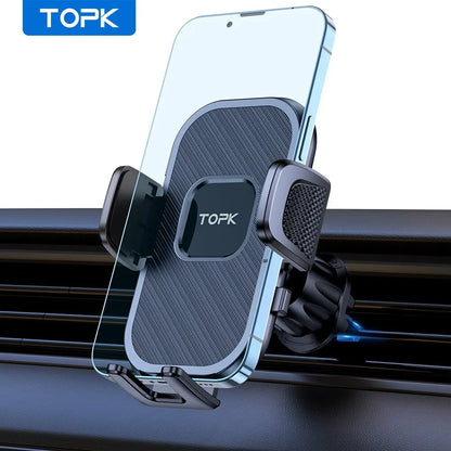 TOPK Car Phone Holder Gravity Stand for iPhone Xiaomi Samsung Car Mobile Support for Dashboard Windshield Air Vent Phone Mount