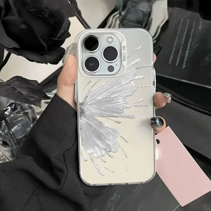 Colorful hollow butterfly Phone Case For IPhone 16 15 14 13 12 11 Pro Max Shockproof Bumper Back Cover For Iphone 16 Case Funda