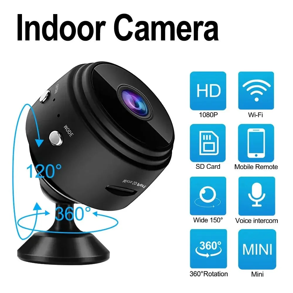 A9 WiFi Mini Camera Wireless Video Recorder Security Protection Camera Smart Home Monitoring Camera For Infants And Pets - covers4phones
