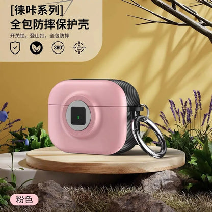 New 2024 For Airpods 4th Gen Case With Lock Earphone Case Cover For Camera Form Factor Shockproof Shell For Apple AirPods 4 Case