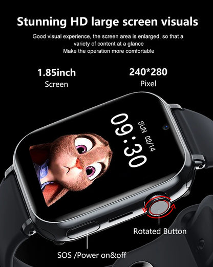 Security level Kids Smart 4G Call Phone Watch Waterproof Children GPS Monitor Boy Girls SOS Child Sports Digital Watches Tracker