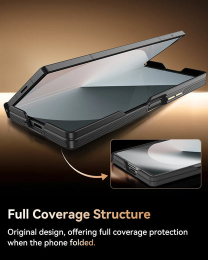 Samsung Z Fold 5/6/7 Magnetic Case - Wireless Charging Compatible Military Grade Drop Protection Anti Scratch Cover