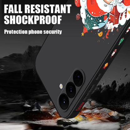 Santa Claus Pattern Christmas Case For Samsung Galaxy A56 A36 A16 A55 A35 A15 A54 A17 5G S21 FE S22 S23 S24 Plus S25 Ultra Capa