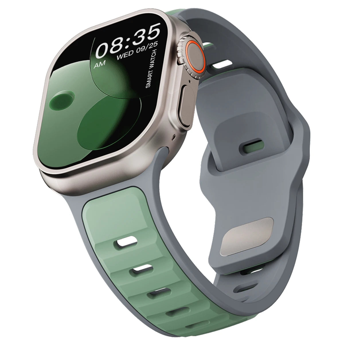 Silicone Strap for Apple Watch 49mm 46mm 45mm 44mm 42mm 41mm 40mm Sports Band for Iwatch Series 10 9 8 7 6 5 4 Se Ultra 1 2 Men