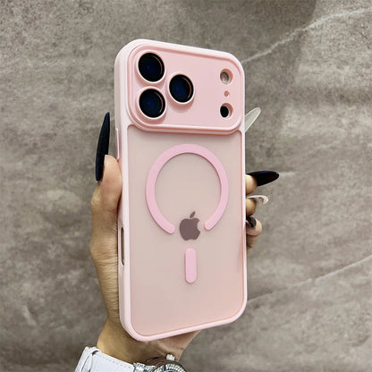 Matte Magnetic Translucent  Wireless Charge Phone Case For iPhone 17 Air 16 15 14 13 12 11 17 Pro Max Magsafe Must-Haves  Cover
