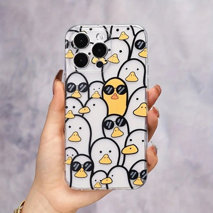 Doodle Angry Cat Case for Iphone 13 16 Pro Max 11 12 14 15 Pro Max 7 8 Plus 13 Mini XS XR SE 2022 13Pro Back Cover Clear Fundas