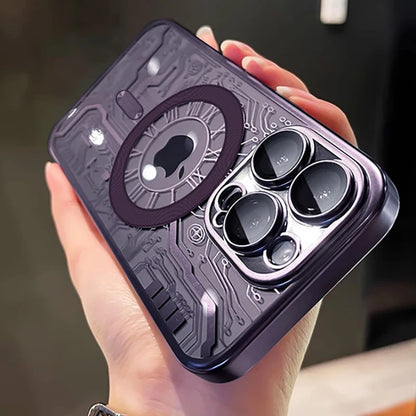 Luxury Plating For Magsafe Wireless Charge Case For iPhone 11 12 13 14 15 16 Pro Max Plus Phone Cases Soft Magnetic Bumper Cover