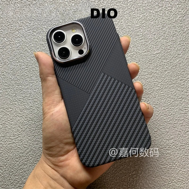 Color Collision MagSafe Hard Cover Case for iPhone 16 15 Pro Max Plastic PC Carbon Relief Shell Camera Lens Alloy Armor Fundas