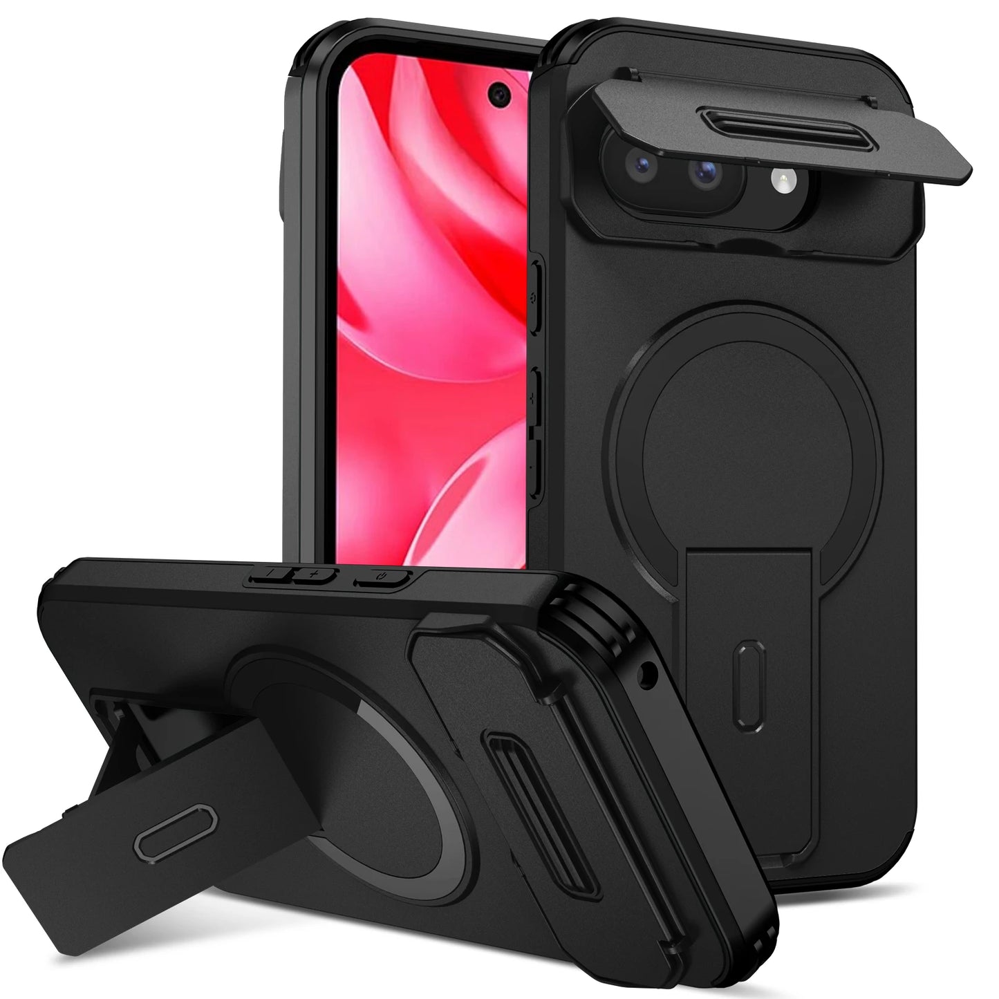 Stand Holder Protection Back Cover Case for Google Pixel 10 Pro XL 9 9a Pixel9 Pixel10 Pixel 9 Pro XL Accessories