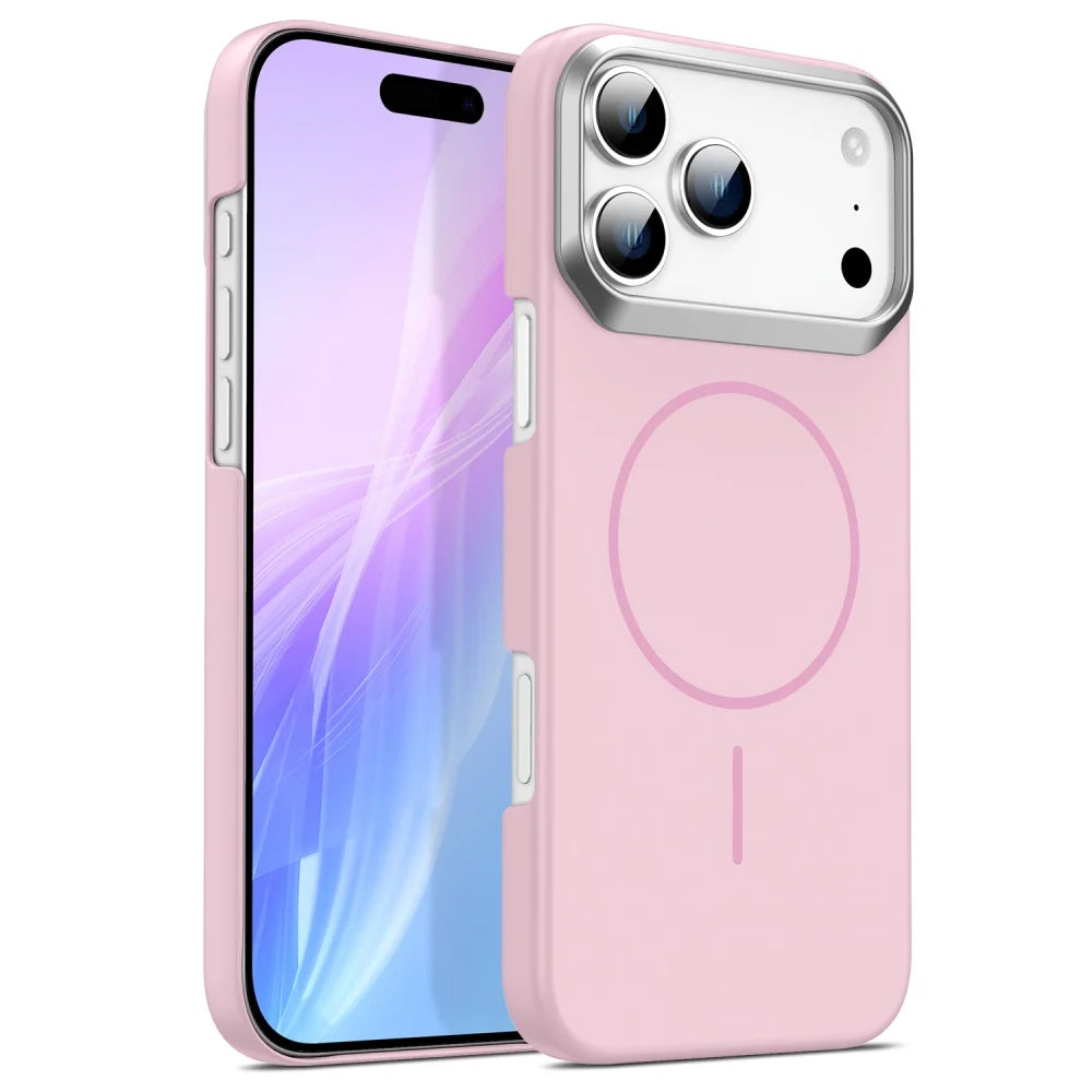 Luxury Razor Lens Matte Magnetic Case For iPhone 17 Air 16 15 14 Plus 13 12 11 Pro Max 16e 16Pro Shockproof Armor Phone Cover