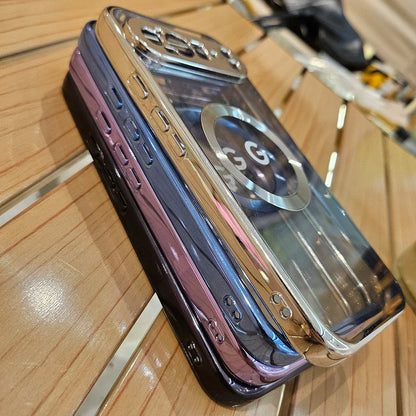 Clear Electroplating Compatible Magnetic Wireless Charging Phone Case For Google Pixel 10 9 8 A Pro XL Shockproof Protect Cover