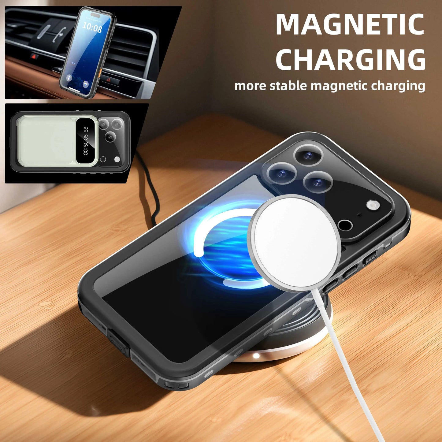 Shellbox hot sales 360 full coverage shockproof dustproof IP68 professional waterproof phone case for iPhone 17 Pro/16/15/14/13