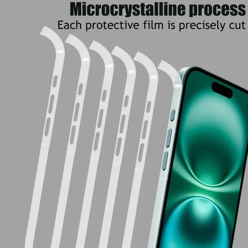 Hydrogel Side Protective Sticker Film For iPhone 16 15 14 Plus 13 Pro Max Anti-Scratch Frame Phone Border Covers For iPhone 16