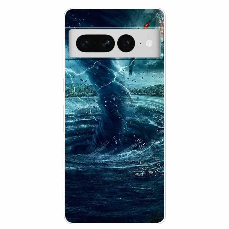 Case for Google Pixel 8 Pro / 7 7Pro Cover Pixel 8Pro Silicone Soft TPU Clear Funda for Google Pixel 8 5G Phone Shells Animals