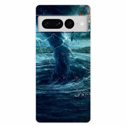 Case for Google Pixel 8 Pro / 7 7Pro Cover Pixel 8Pro Silicone Soft TPU Clear Funda for Google Pixel 8 5G Phone Shells Animals