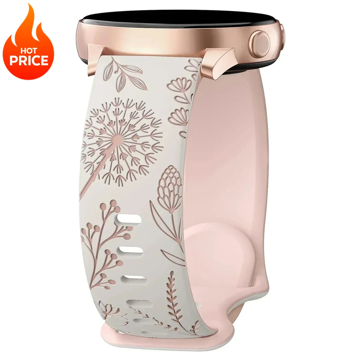 New Silicone Strap For Samsung Galaxy Watch 4/5/6/7 40mm 44mm 5 Pro 45mm Two-Tone Dandelion Band for Galaxy Watch 6/4 classic