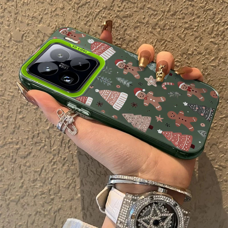 Santa Claus Frosted Case for Xiaomi Mi 15 14 14T 13 13T 12 12T 12X 12S 11 Lite POCO F6 F5 X6 X5 X3 M6 Pro 5G 4G M5S Hard Cover