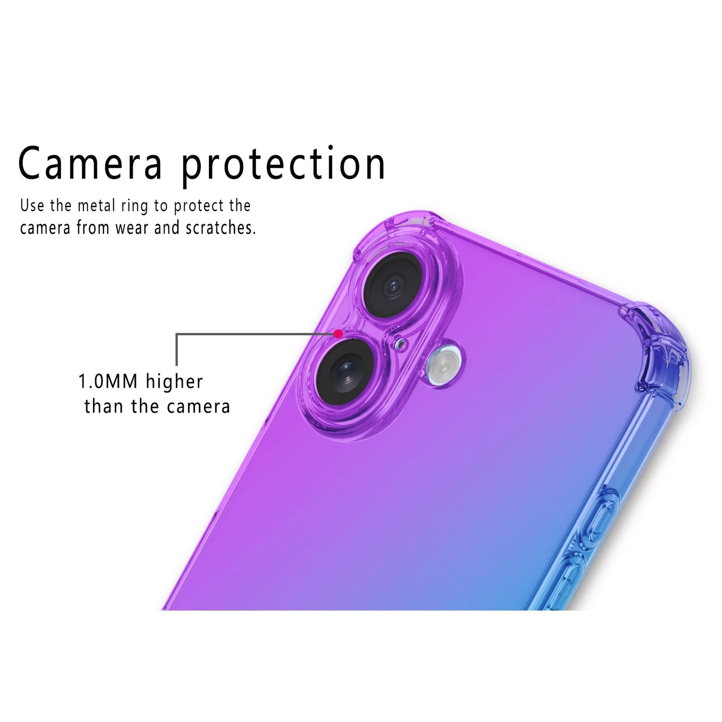 New Airbag Shockproof Gradient TPU Case for Apple iPhone 17 Pro Max iPhone 17 Air Protective Cover Back Shell Coque Fundas