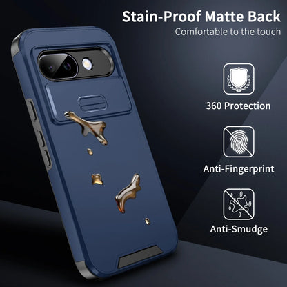 Luxury Slide Camera Protective TPU Phone Case For Google Pixel 9 8 7 Pro XL 9A 8A 6A Military Shockproof Defender Bumper Cover