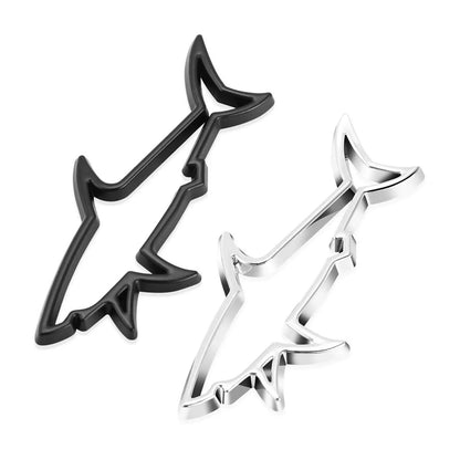 3D Metal Car Styling Sticker Hollow Shark Emblem Badge Decals Automobiles Motorcycle Car Label Scratch Sticker Universal