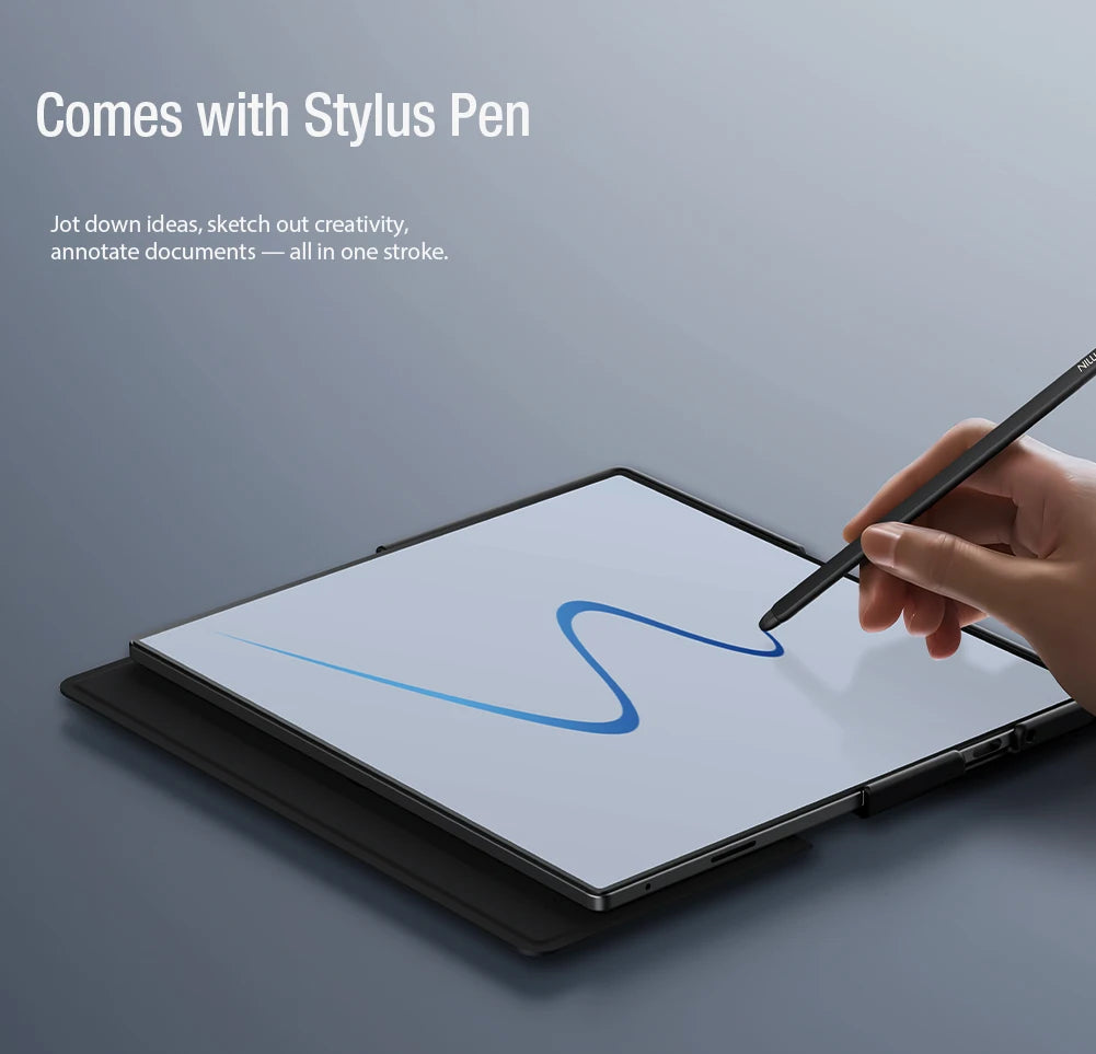 Nillkin for Samsung Galaxy Z Fold 7 5G Case Qin Flip Leather Case Luxury With Customs  S-Pen 360 Protection Cover