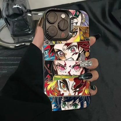 Matte Demon Slayers Anime Phone Case For IPhone 17 17 Air 17Pro 17 Pro Max 16 15 14 13 12 11 Plus 16E Cover Capa Anti-Knock