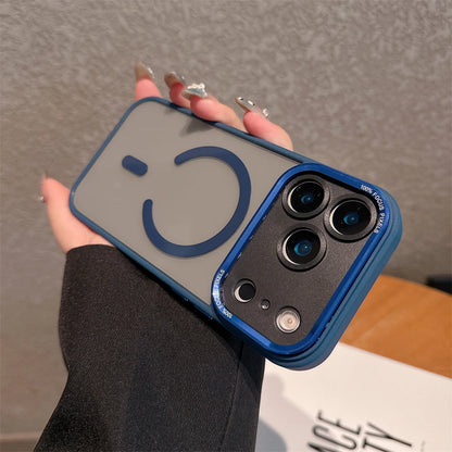 Crystal Clear Acrylic Magnetic Case for iPhone 17 Air 17 Pro Max for Magsafe Wireless Charging Shockproof Camera Bumper Cover