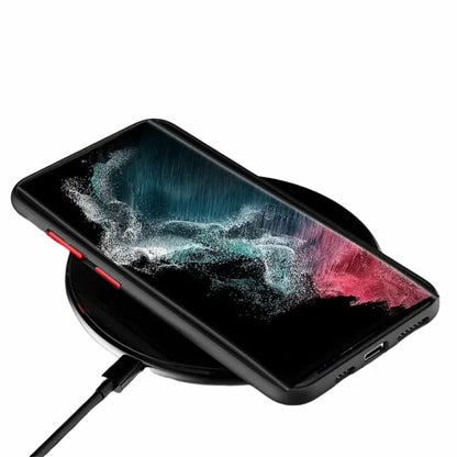 for Samsung Galaxy S25 S24 S23 S22 S21 Ultra Plus FE Note 20 Case Wireless Charge Magnet Magsafe Skin Soft Cover Shell Fundas