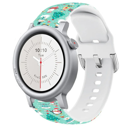 20mm 22mm Christmas Style Silicone Strap for COROS APEX 4 42mm PACE Pro Wristband Suunto Vertical 2 Run Race 2 CMF Watch 3 Pro 2