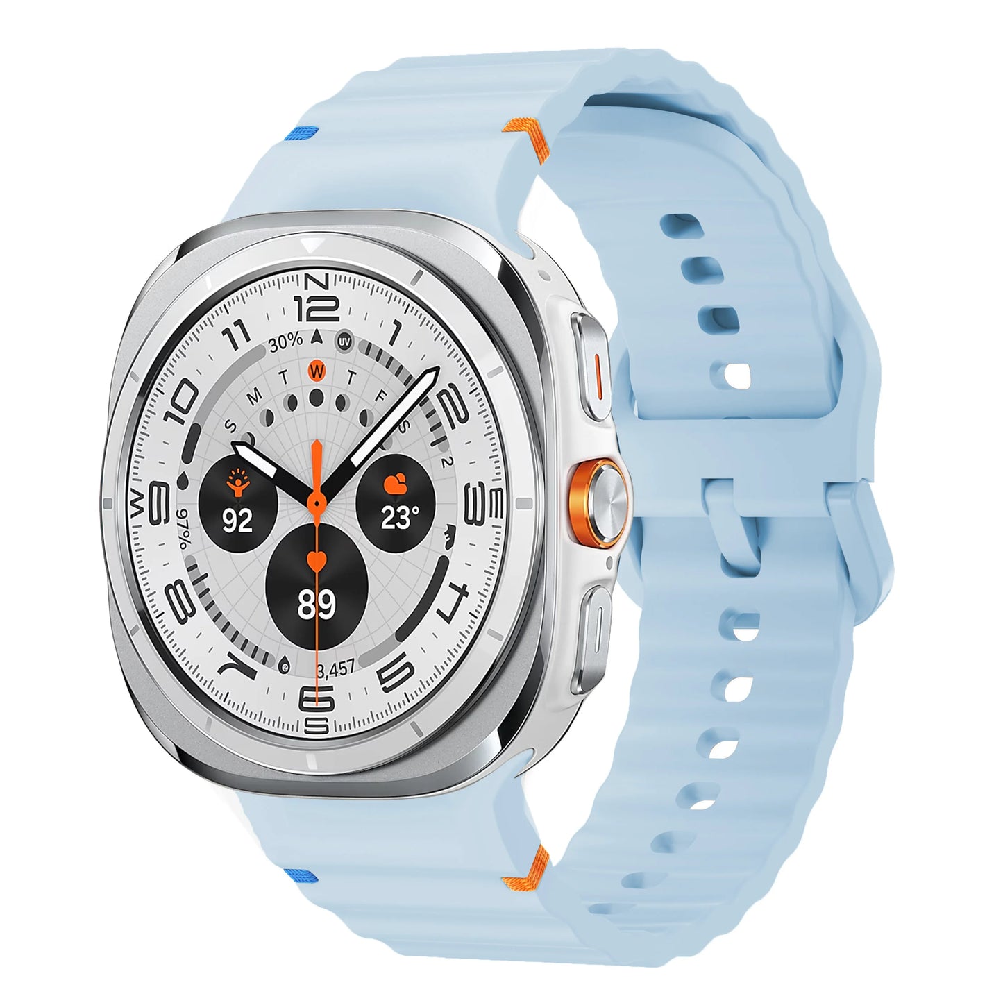 Silicone Band for Samsung Galaxy Watch ultra Strap 47mm Bracelet correa Galaxy Watch 7 6/6 Classic/5 pro/4 44mm 40mm 43mm 46mm
