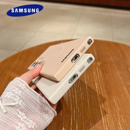 Luxury Liquid Silicone For Magsafe Magnetic Case For Samsung Galaxy S25 S24 S23 S22 Ultra Plus S21 FE Soft TPU Shockproof Cover