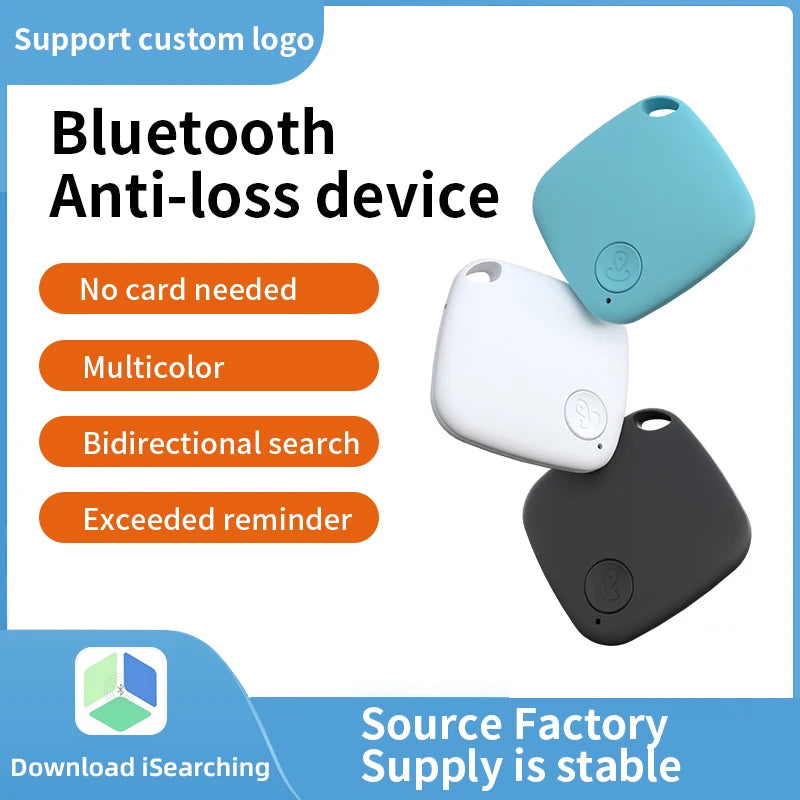 Mini Bluetooth 5.0 Tracker AntiLost Device Round Pet Kids Bag Wallet Tracking Smart Finder Locator - covers4phones