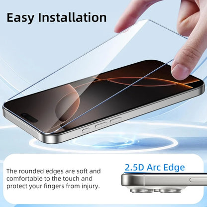1~5PCS HD Protective Glass For iPhone 17 16e 16 15 14 13 12 Pro Max Screen Protector Film For iPhone 11 13 Mini Tempered Glass