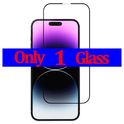 protector pantalla For IPhone 16 15 14 13 12 11 Pro Max Tempered Glass iPhone 15 Pro max Screen Protector iPhone13 Mini Cristal templado iPhone14 Plus Front Film iPhone15 ProMax Original Phone Film & Camera Protectors