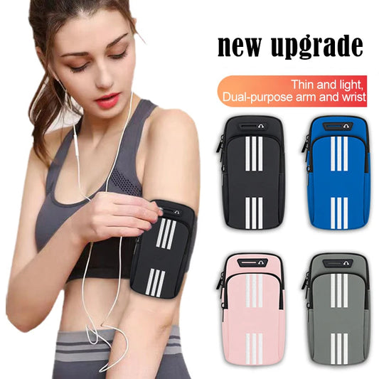 Sports Bag For Mobile Phone Armband For Jogging Cell Phone Accessories Woman mp3/mp4 Bags PU Hand Bag For Running Waterproof - covers4phones