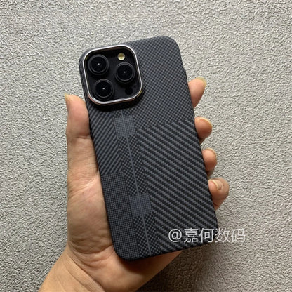 Color Collision MagSafe Hard Cover Case for iPhone 16 15 Pro Max Plastic PC Carbon Relief Shell Camera Lens Alloy Armor Fundas