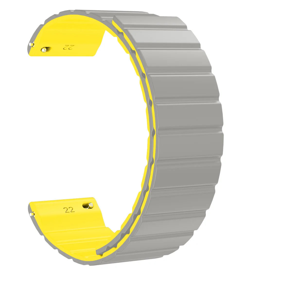 16mm 18mm 20mm 22mm Silicone Magnetic Rubber Watch Strap Band For Smart Sport Watch Connected Bracelet Man Watchband Watchstrap