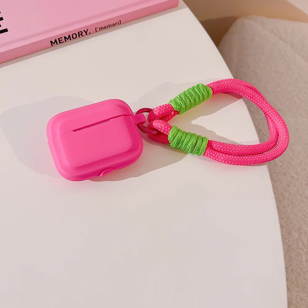 Earphone Case with Lanyard Strap for AirPort Pro 2 2022 2nd Generation Air Pods 3 2 1 3rd Gen Cover Accessories - covers4phones
