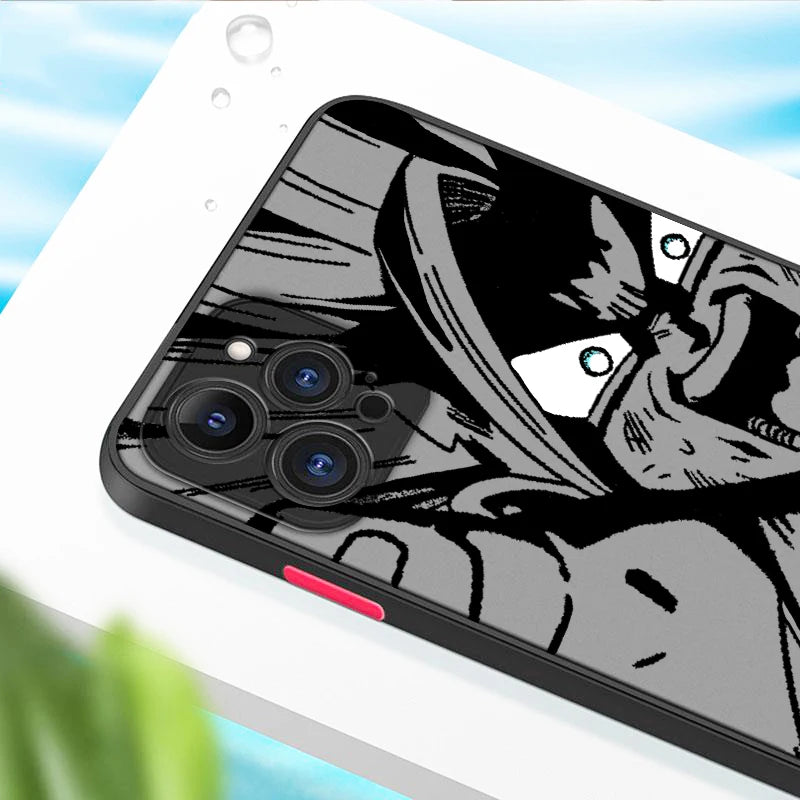 Luxury D-Dragon Ball Goku Frosted Translucent For Apple iPhone 15 14 13 12 11 XS XR X 8 7 SE Pro Max Plus Mini Funda Phone Case