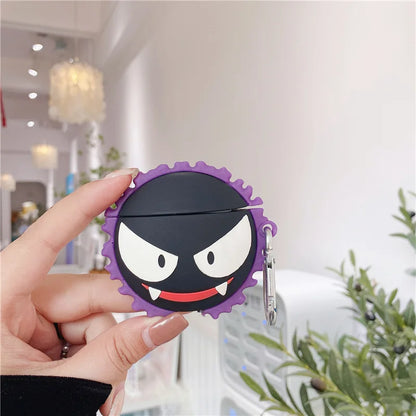 For Airpods Pro 2 Case,Pokemon Gastly Protective Earphone Silicone Cover For Airpods 4 Case For Kids Boys Girls Funda