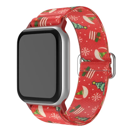 Christmas strap for Apple Watch Bands for 40mm 41mm 42mm 44mm 45/ 46mm Elastic Replacement Band for iWatch Series 11 10 9 8 SE