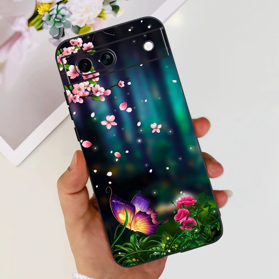 For Google Pixel 8A Case Stylish Painted Cover Soft TPU Shockproof Phone Case For Google Pixel 8 Pro Pixel8A Fundas Coque Bumper