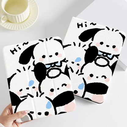 Pochacco Ipad Case for 10th Generations 10.9in Pro 11in Cartoon Case Air 4 5 Mini6 8.3in Tablet Case 9th 10.2in Protective Cases