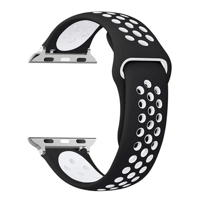 Silicone Watch Strap For Apple Ultra 2 49MM Sports Band For Iwatch Series 10 9 8 7 6 SE 46mm 45MM 41MM 44MM 42MM Breathable Band