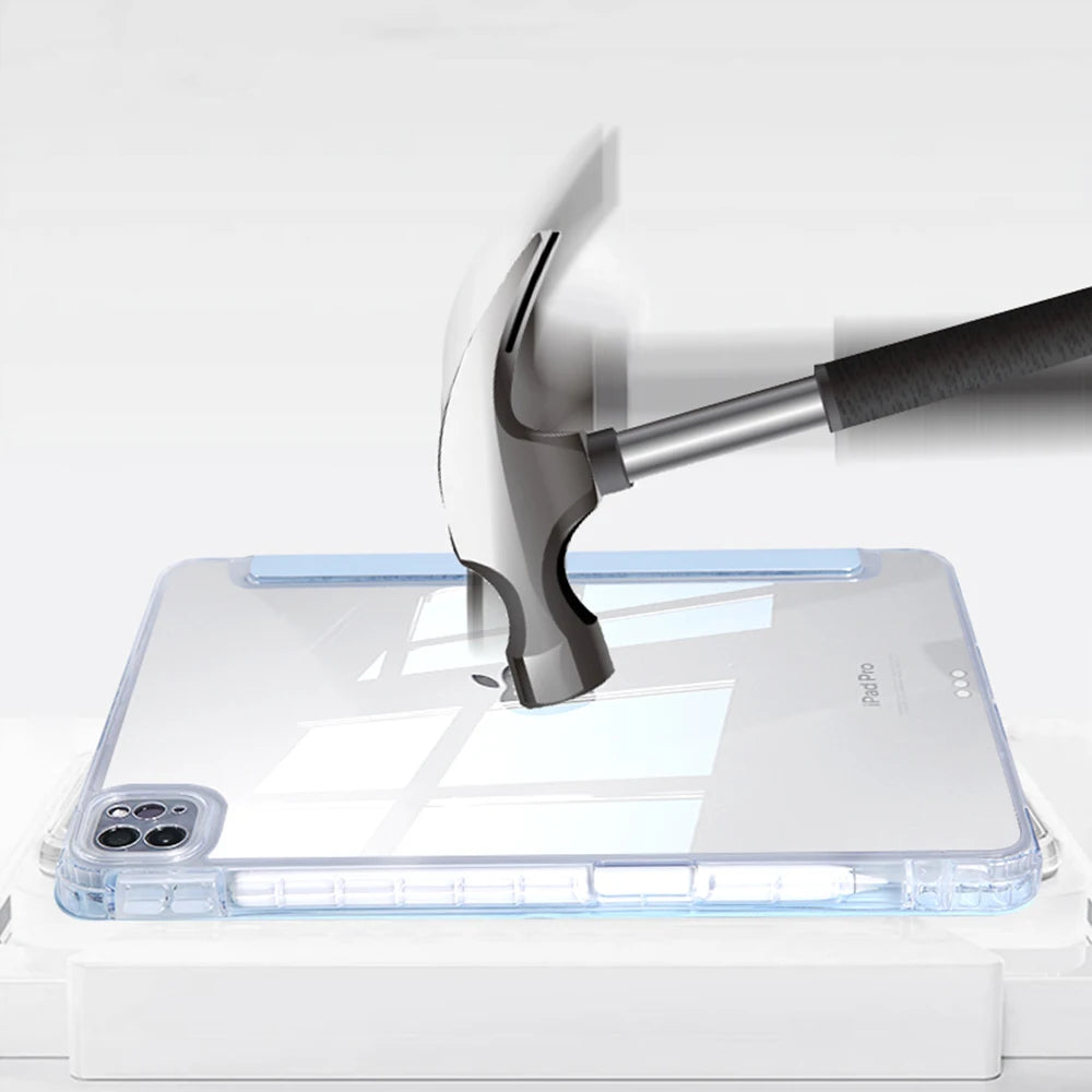 For 2025 iPad A16 Case iPad 11th Generation 11th Air7 6 9th Cover Gen iPad Pro11 4 5 10.9in 12.9 Mini6 7 10.2 Pencil Holder Case