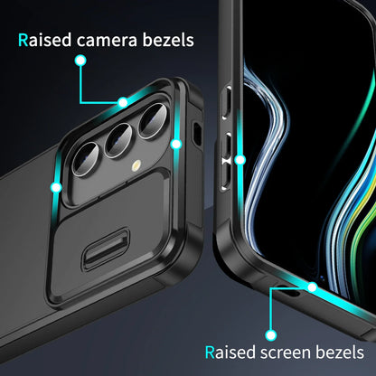 Slide Camera Phone Cover For Samsung Galaxy S25 S24 S23 S22 Ultra Plus S23 FE S21 FE S25Ultra S24Ultra 5G Case Silicone Coque