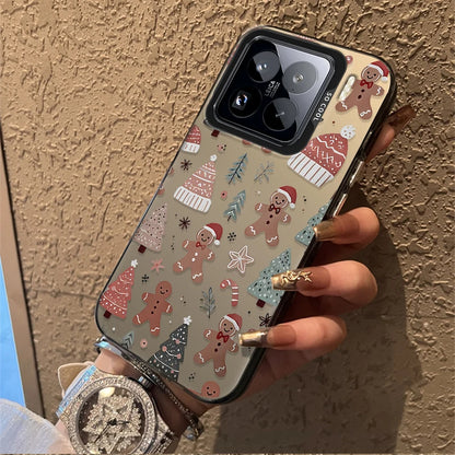 Santa Claus Frosted Case for Xiaomi Mi 15 14 14T 13 13T 12 12T 12X 12S 11 Lite POCO F6 F5 X6 X5 X3 M6 Pro 5G 4G M5S Hard Cover