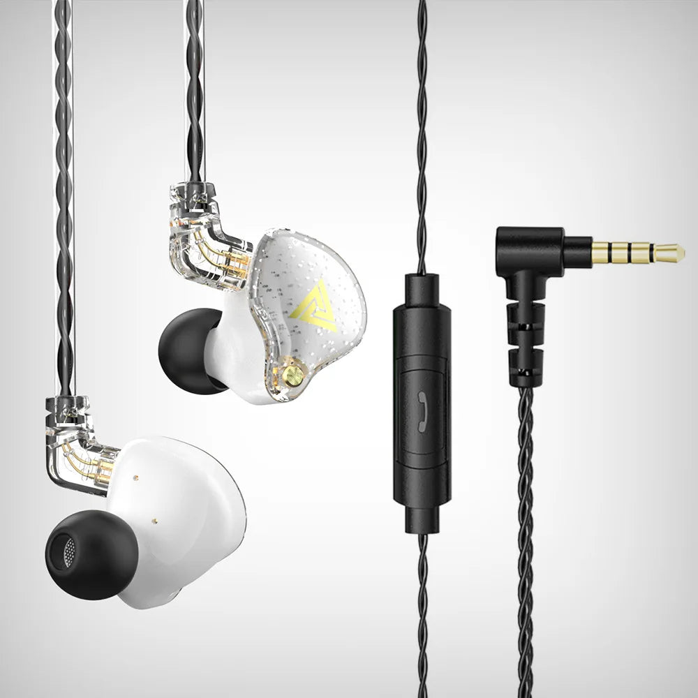 Original QKZ AK6 PRO Wired Earphone HIFI Stereo Headset With MIC HD Call 3.5mm AUX In-Ear Music Game Sports Headphones